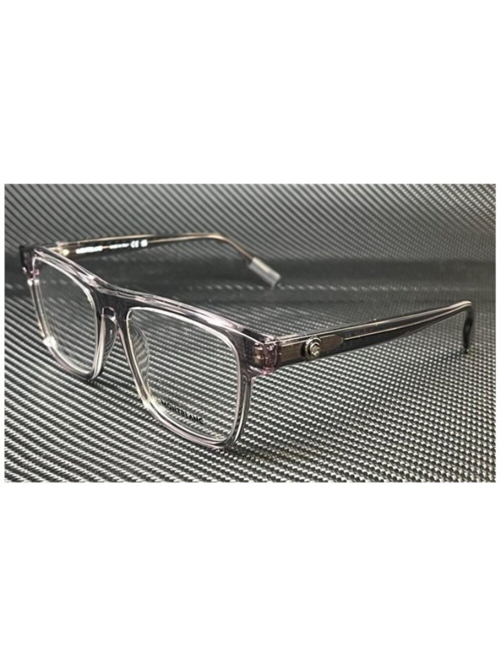 New Mont Blanc Men  Transparent Gray Eyeglasses  55- 18- 145